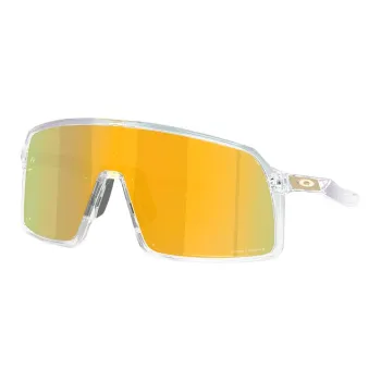 Oakley Plastic Irregular Shape Sunglasses Unisex Transparent