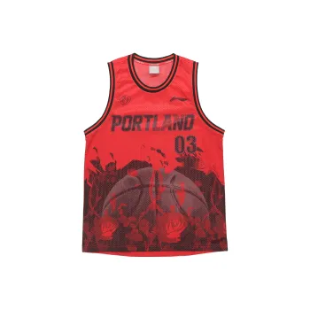 LiNing Sports Basketball Collection Basketball Jerseys Men's Bright Neon