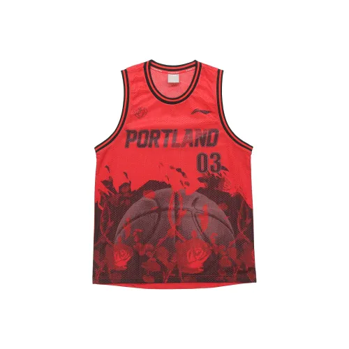 LiNing Sports Basketball Collection Basketball Jerseys Men's Bright Neon