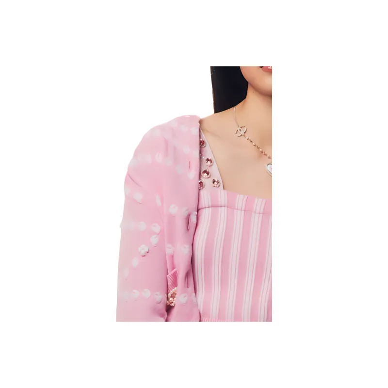 CHANEL 25P Knitwear Women's Light Pink Red White-3