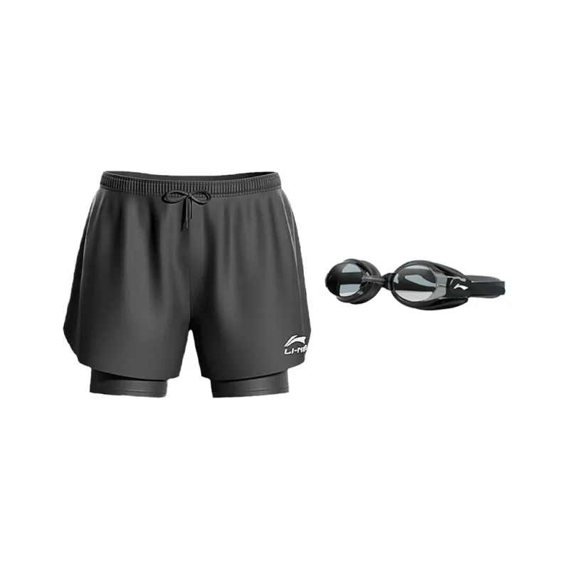 LiNing Swimming Shorts Men's Black-77