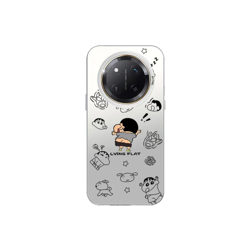 DAHUAXIAN Acrylic Material Crayon Shin Chan Fun Premium Feel Phone Cases Compatibility With Honor X60 Pro-0