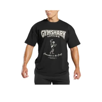 GYMSHARK Committed To The Craft T Shirt Men's Black