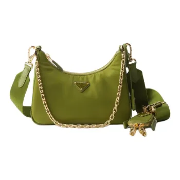 PRADA Re Edition Recycled Polyamide Shoulder Bag Women's Olive