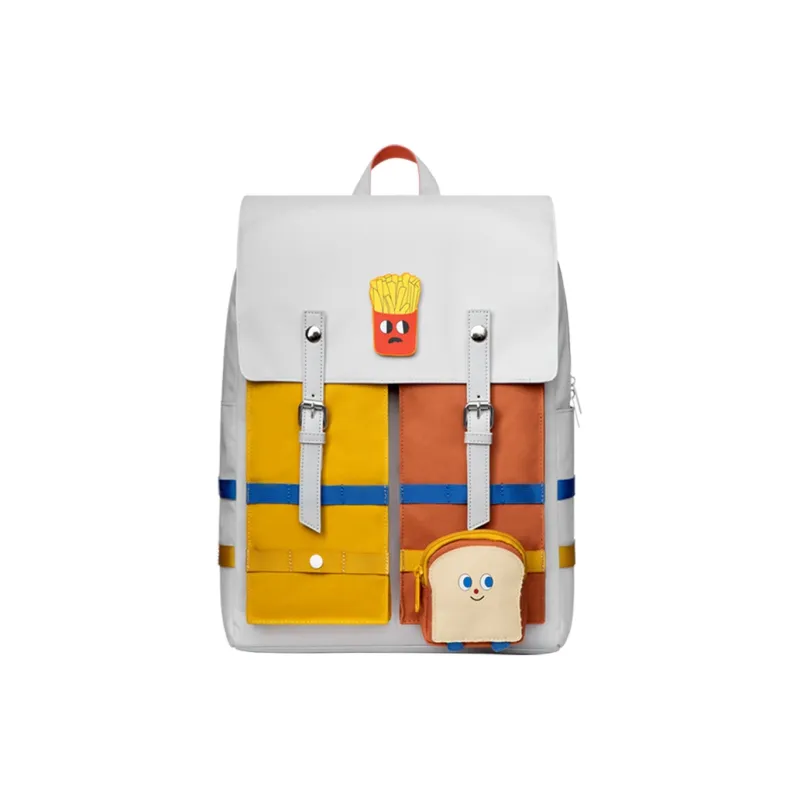 MR.ACE HOMME Polyester Laptop Bag Large Capacity Travel Backpack For Men Regular Unisex White-1
