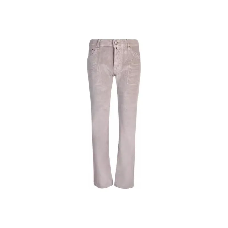 JACOB COHEN Logo Patch Corduroy Trousers-0