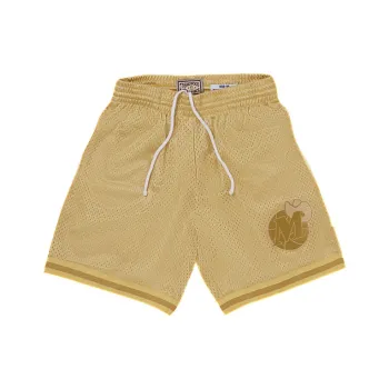 Mitchell & Ness Basketball Shorts Unisex Gold Stamped