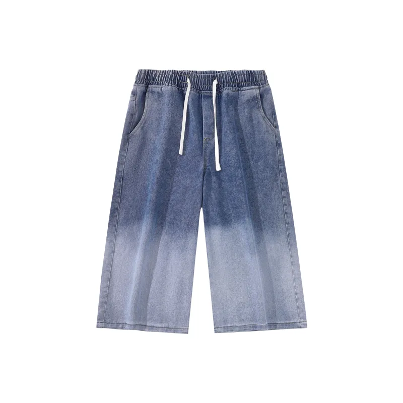 PAINT STAIN Denim Shorts Unisex-8