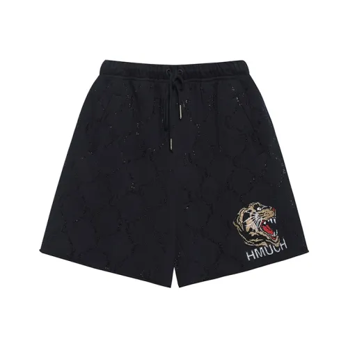 TCH Casual Shorts Unisex Black With Black Logo