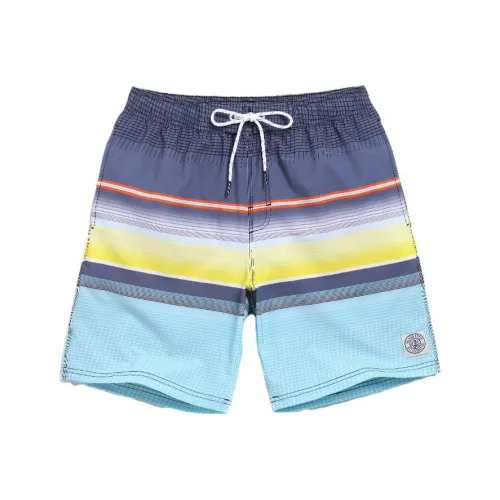 GAILANG Beach Shorts Men Multicolor Stripes