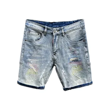 SANTASTIC Denim Shorts Unisex Blue