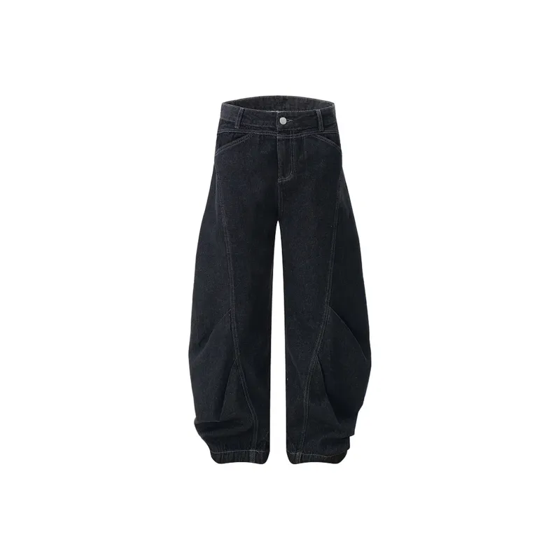COOLALPACA Loose Fit Lantern Jeans Unisex-0