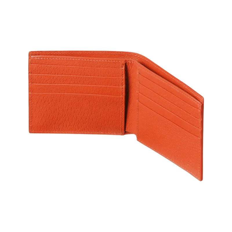 GUCCI GG Supreme Canvas Wallet Men's Beige & Dark Brown-4