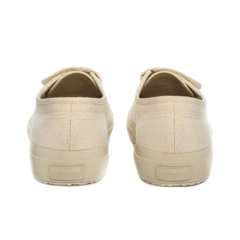SUPERGA COT3STRAPU Breathable Low Top Tennis Shoes Unisex Golden Beige-4