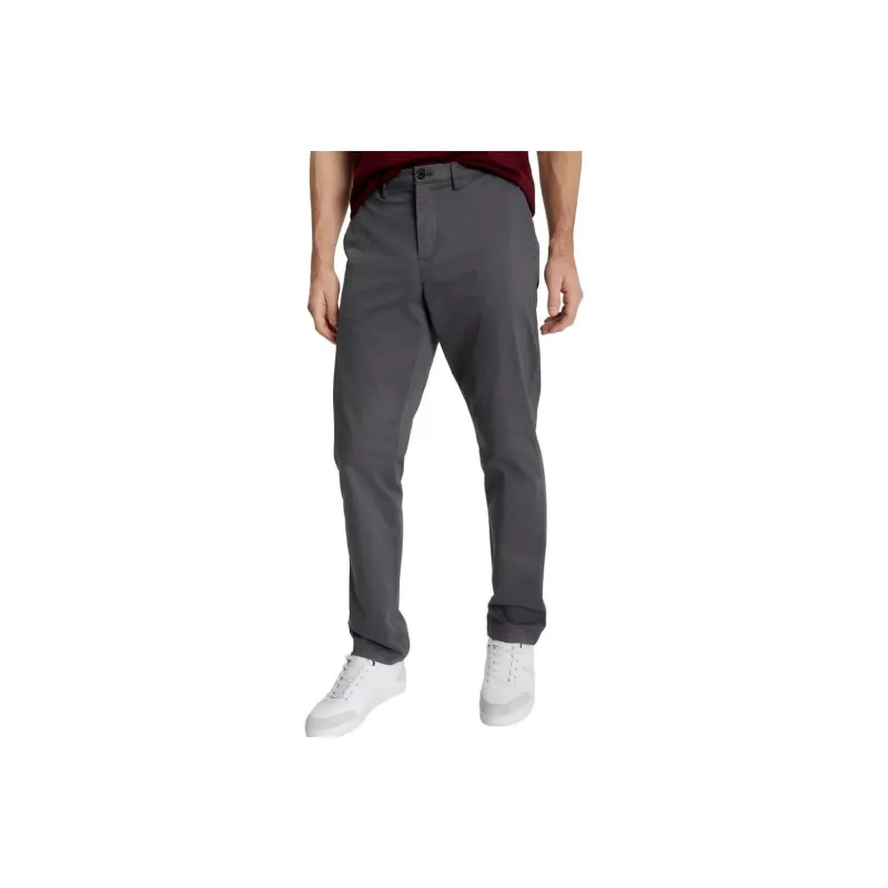 Tommy Hilfiger Regular Fit Thflex Tommy Chino Pants Grey Skies Casual Pants Men's Gray-0