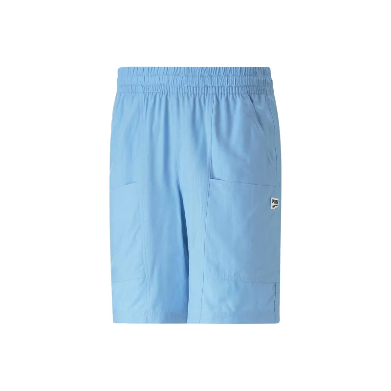 PUMA SS23 Downtown Casual Shorts Men Light Blue-0