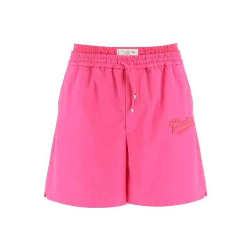 Valentino Casual Shorts Men Pink-0