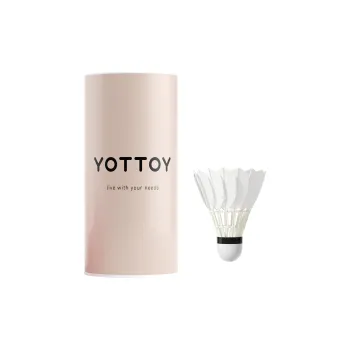 YOTTOY Goose Feather Shuttlecock 3 Pack Goose Feather Shuttlecocks