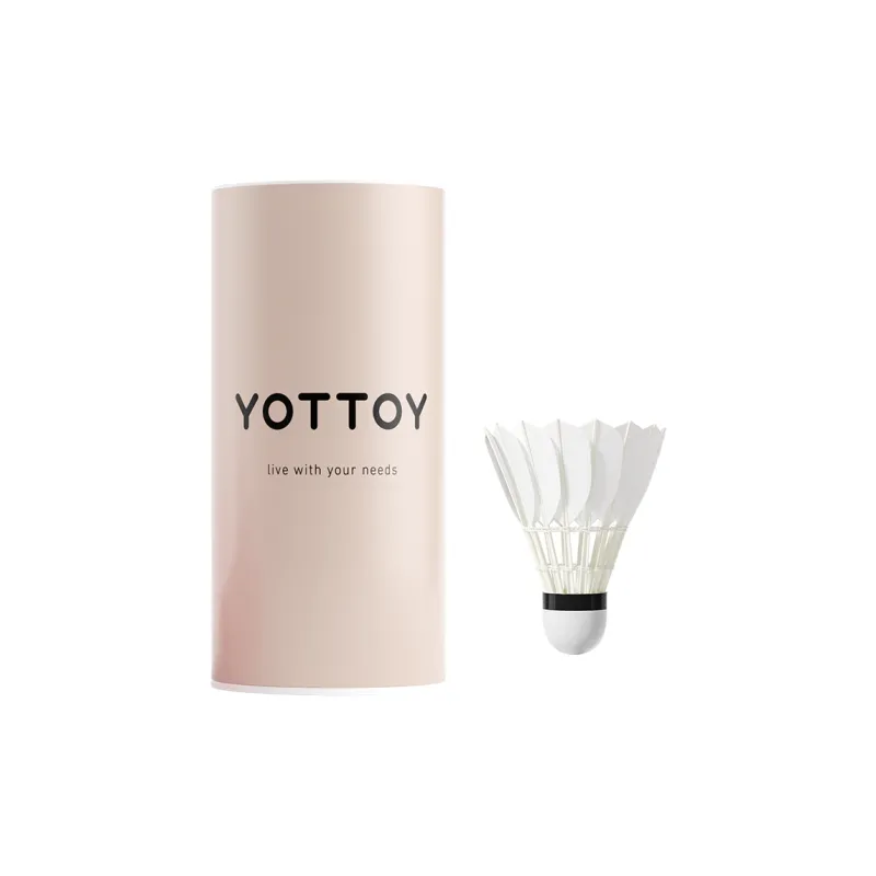 YOTTOY Goose Feather Shuttlecock 3 Pack Goose Feather Shuttlecocks-0
