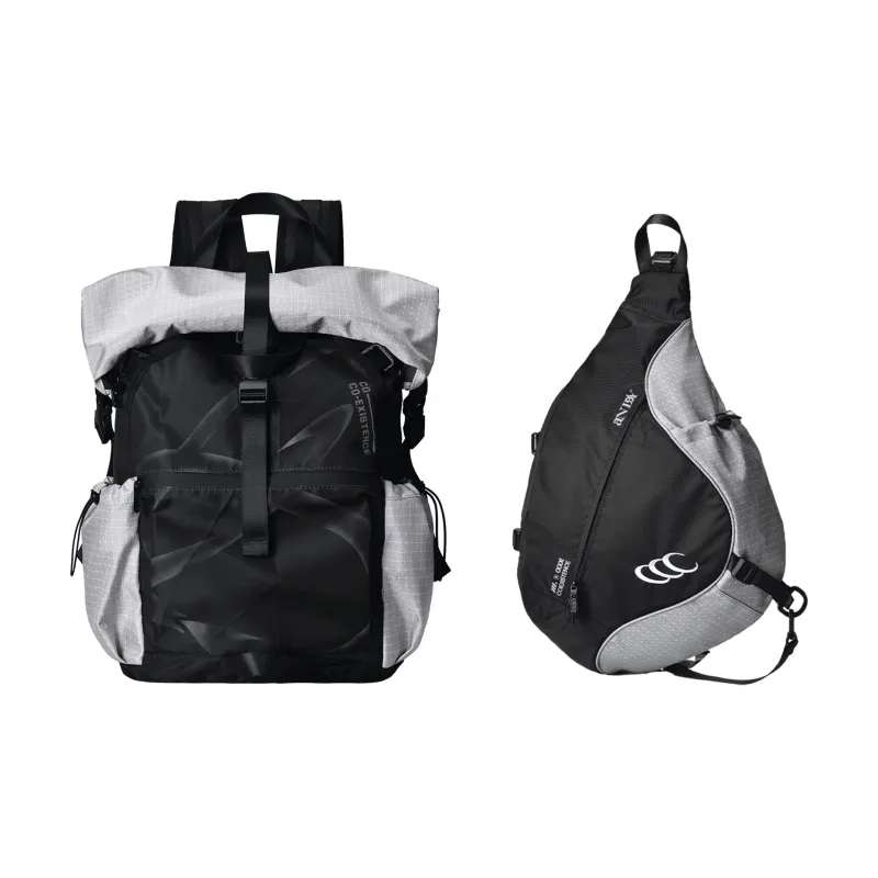 COEXISTENCE Polyester Quiver Bag, Fitness Shoulder Bag, Crossbody Bag, Sling Bag Regular Unisex Black-0