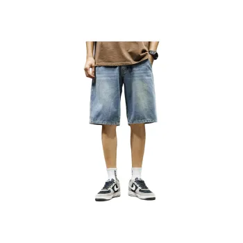 Tonlion Denim Shorts Men's Blue Tone