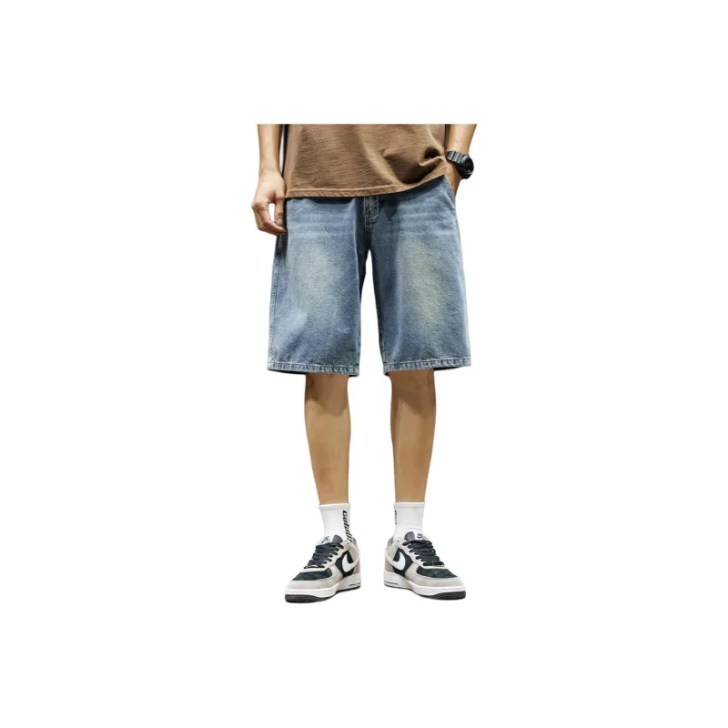 Tonlion Denim Shorts Men's Blue Tone-0