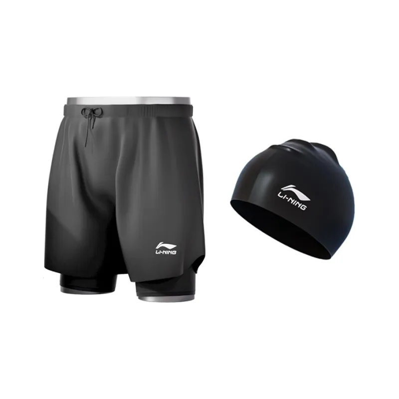 LiNing Swimming Shorts Men's Black-98