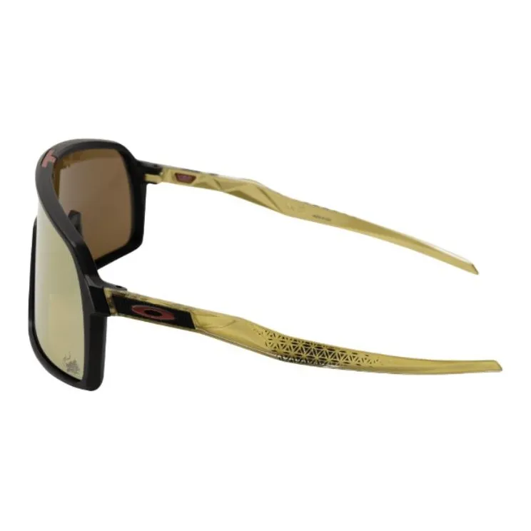 Oakley Plastic Irregular Shape Sunglasses Unisex Black-2