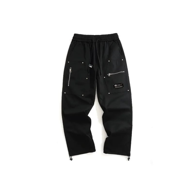 4T Casual Pants Unisex Black-0