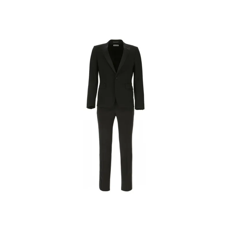 SAINT LAURENT Silk trimmed Tuxedo Jacket-0