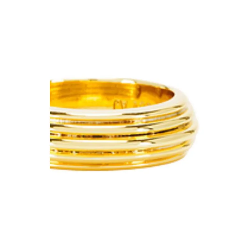LUV AJ Metal Rings Women's Gold-2