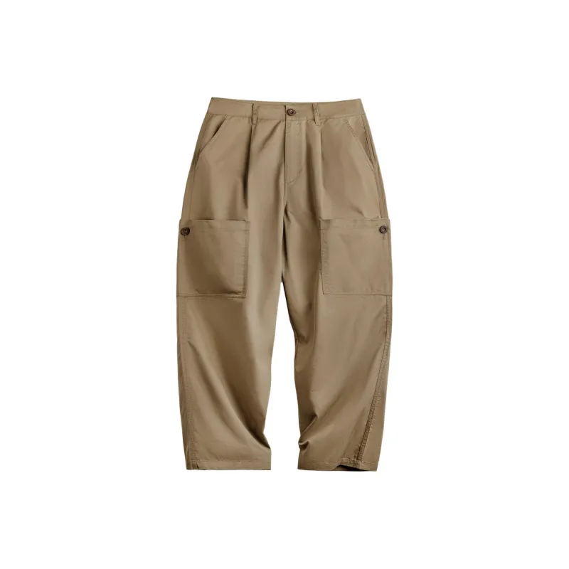MADEN Casual Pants Men Khaki-0