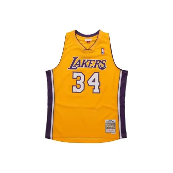 Mitchell Ness Los Angeles Lakers Home 1999 00 Shaquille O'Neal Swingman Jersey