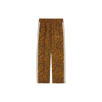 PALM ANGELS Cheetah Printed Straight Leg Track Pants