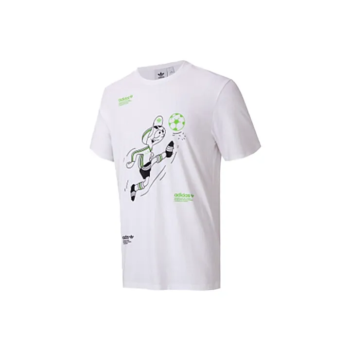 Adidas Originals Fun Graphic T2 Soccer Jerseys Men Pink White-0