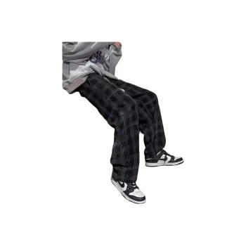 KIRHNE Casual Pants Unisex Black
