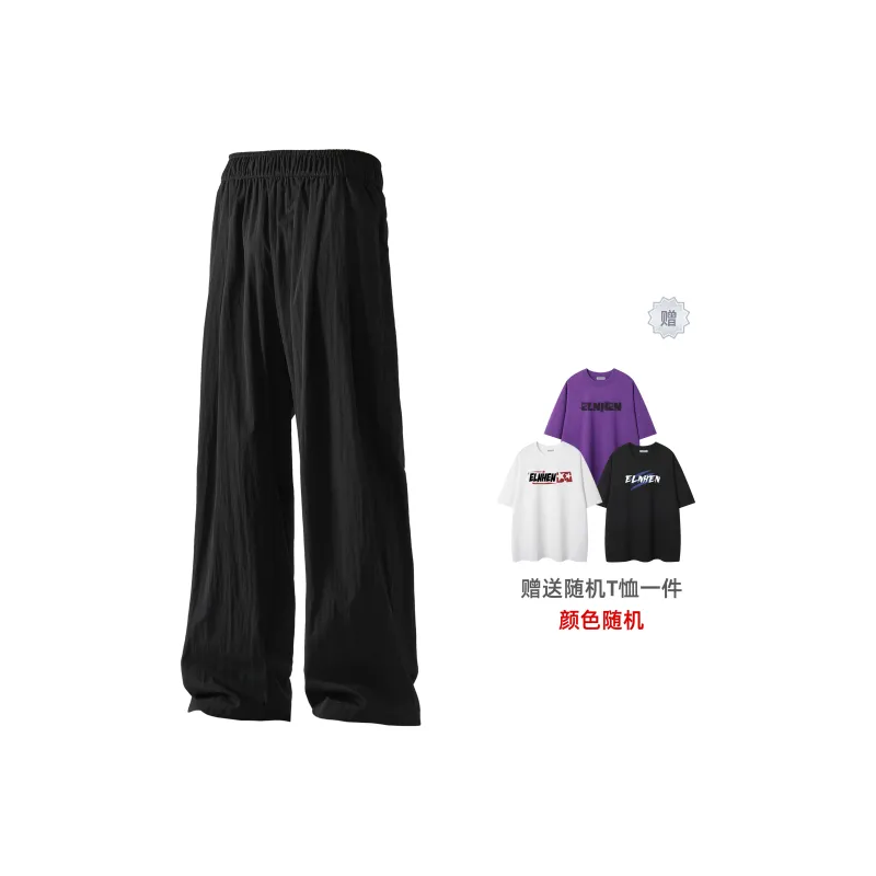 ELNHEN Casual Pants Unisex Pink-32