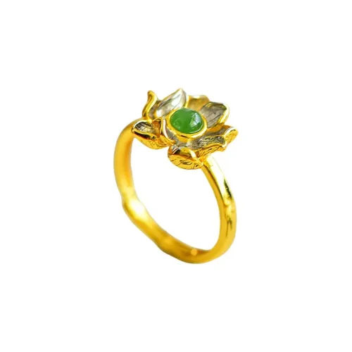 Jade Ink Love Hetian Jade Rings Jasper Women's