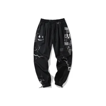 SANSYAS Casual Pants Unisex Black