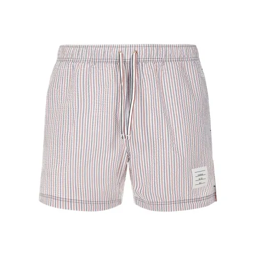THOM BROWNE Beach Shorts Men Pink