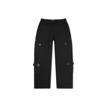 Jacquemus Le Cargo Marrone Zipped Cargo Pants