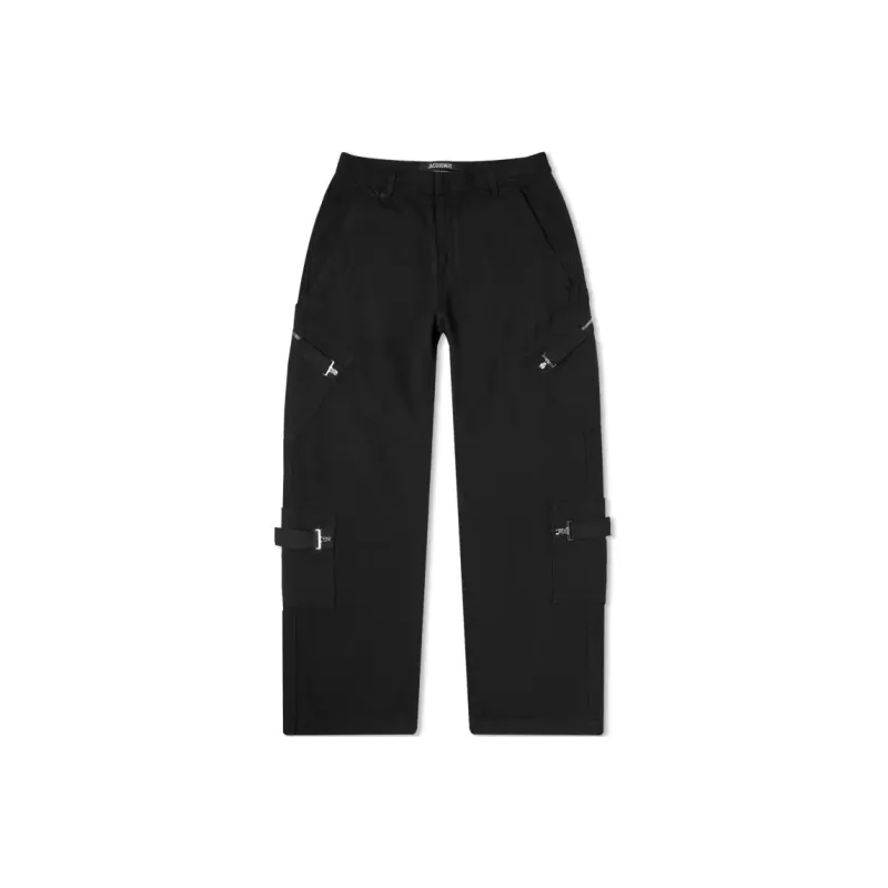 Jacquemus Le Cargo Marrone Zipped Cargo Pants-0