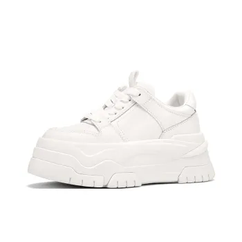 JOOC Height Increasing Low Top Casual Shoes Women's White
