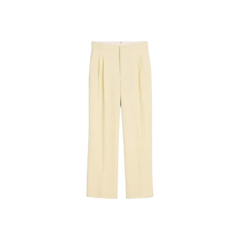 AMIPARIS Pressed Crease Pleated Trousers-0