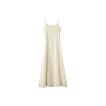 Late White Slip Dress Women's Ecru