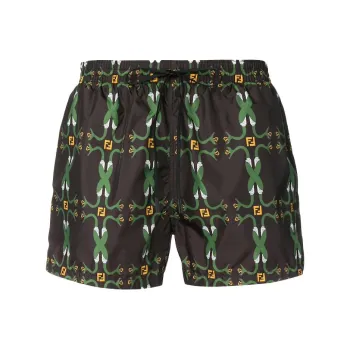FENDI Snakes Swim Trunks