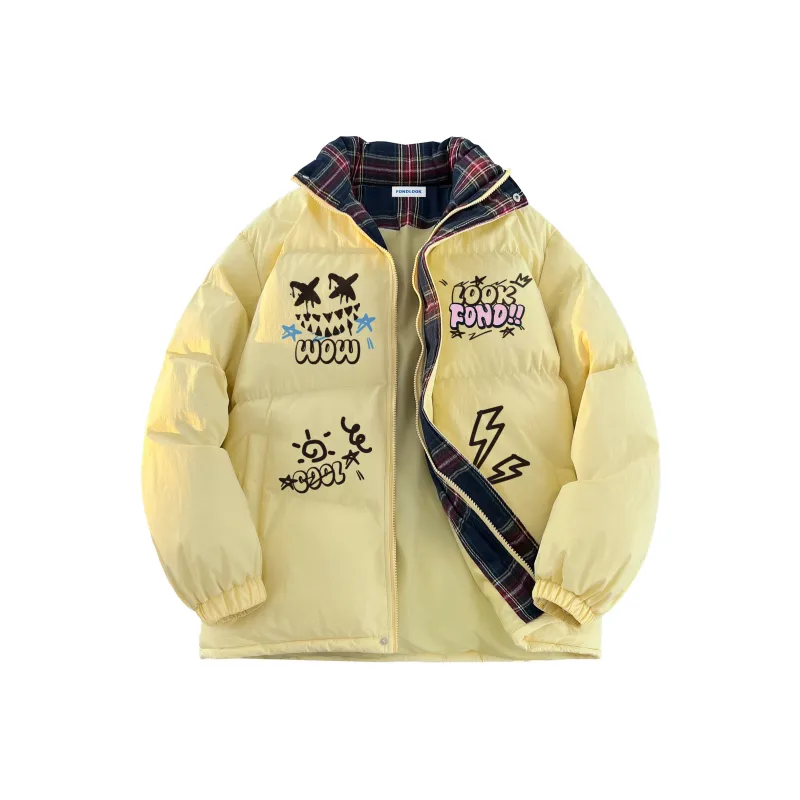 FONDLOOK Puffer Jackets Unisex-7