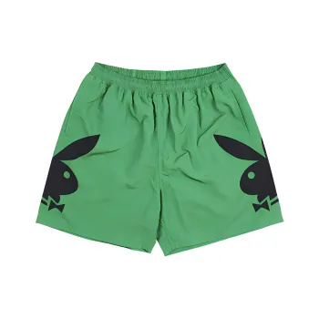 Playboy X PLEASURES Casual Shorts Men Green