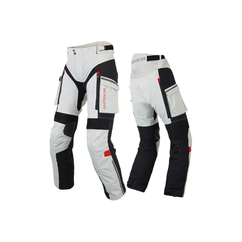 BENKIA Racing Suits / Motorcycle Suits Unisex Fall Winter/Women's White Pants, Windproof And Waterproof Style-0