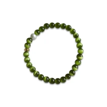 LuluCanaan Glass Cat Eye Bracelets Unisex